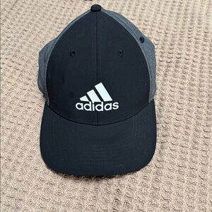 Adidas Black and Gray Cap